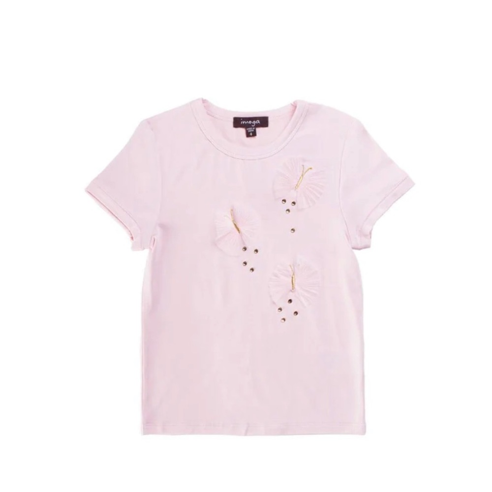 Imoga girls size 13 tulle butterfly tee